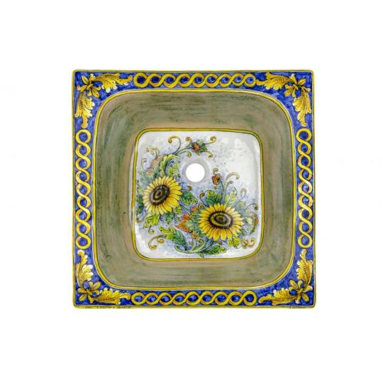 taliansky rucne stvorcove malovany mediteransky umyvadlo keramicka kvetinova taliansky toskansky kuchyna velkorozmerny hlboka siroka rustikalny vzorovana rucne malovany bytovy dizajn kupelna.jpg